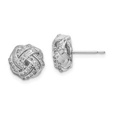 10K  Diamond Post Earrings