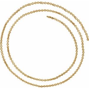 2.4 mm Gold Filled Cable Chain by the Inch